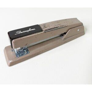 VTG SwingLine Stapler 94-41 Brown/Made in USA, New York Metal-Works Great!